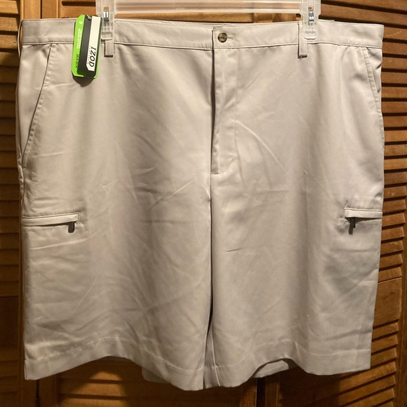 Izod Shorts Izod Extreme Function Performance Golf Swing Flex Khaki